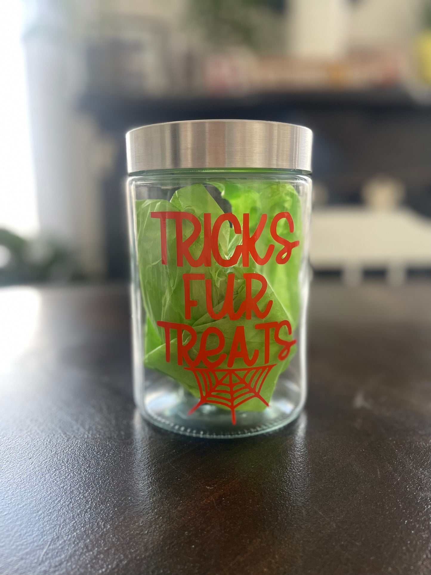 Tricks Fur Treats Cookie Jar